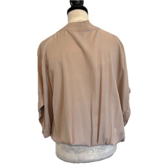 Bobi Beach crepe top, Tan, Med - Picture 7 of 12